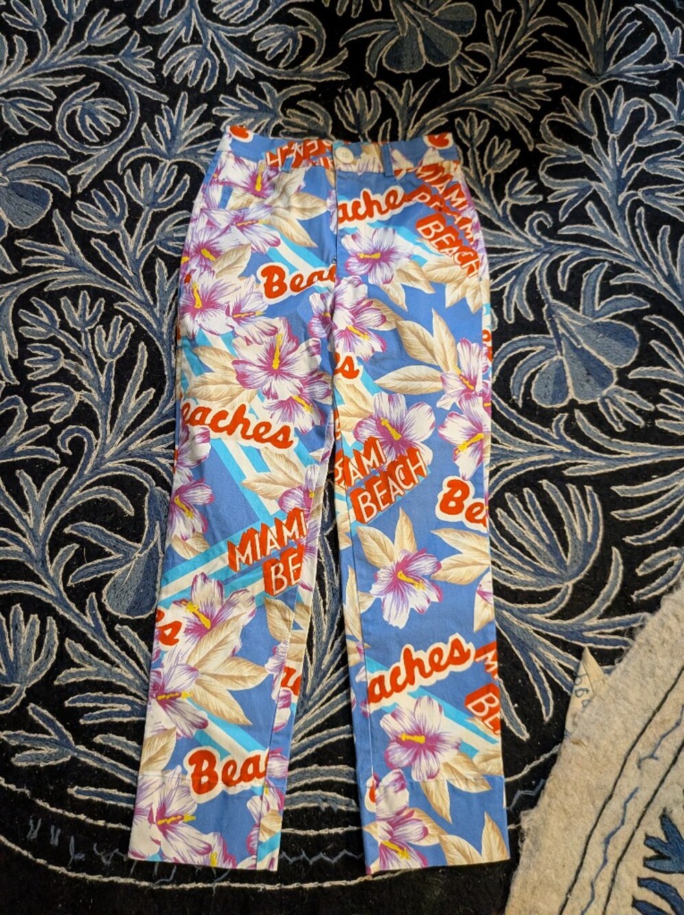 Women's Urban Outfitters Miami Beach All Over Print Beach Floral Skinny Pants